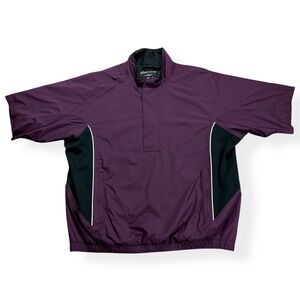 DRYJOYS by FootJoy FJ Half-Zip Windshirt Jacket Short Sleeve Men's Size 2XL